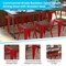 Flash Furniture 4 " Red Metal Stool with Wood Seat, PK4 ET-BT3503-18-RED-WD-GG - alternate 6